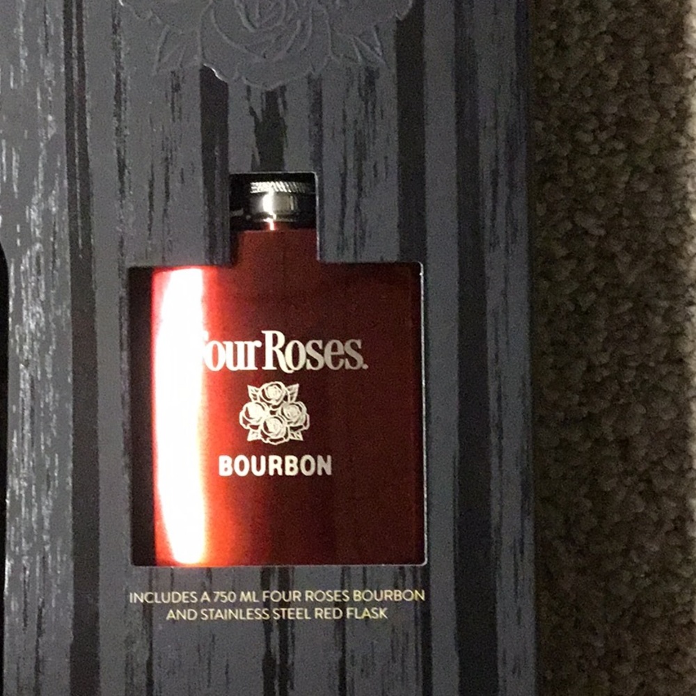 New Four Roses Bourbon Flask - Picture 2 of 4